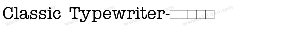 Classic Typewriter字体转换